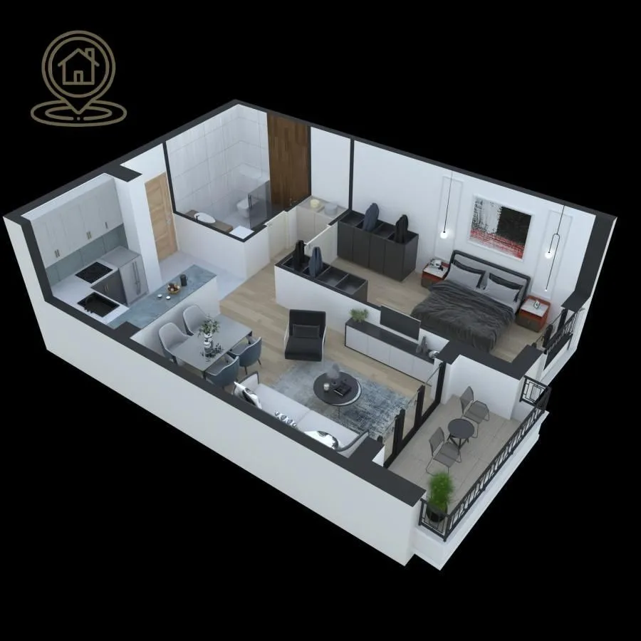 Prodaja, dvosoban stan, 49m², Vašarište, Kragujevac