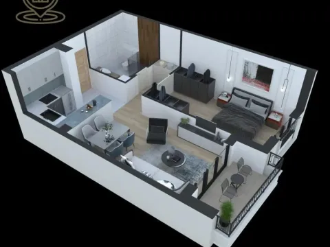 Prodaja, dvosoban stan, 49m², Vašarište, Kragujevac - image 1