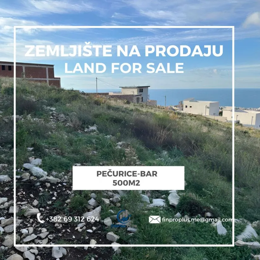 Sale, land lot, 500m², Pečurice, Bar