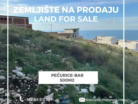 Sale, land lot, 500m², Pečurice, Bar - image 1