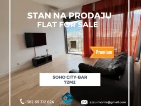 Sale, one bedroom apartment, 72m², Soho City, Bar - image 1
