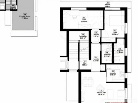 Prodaja, trosoban stan, 89m², Sremska Kamenica, Petrovaradin - image 2