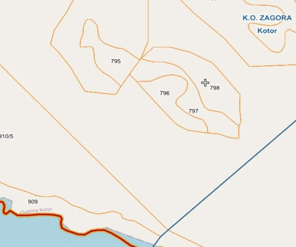 Prodaja, plac, 5596m², Zagora, Kotor