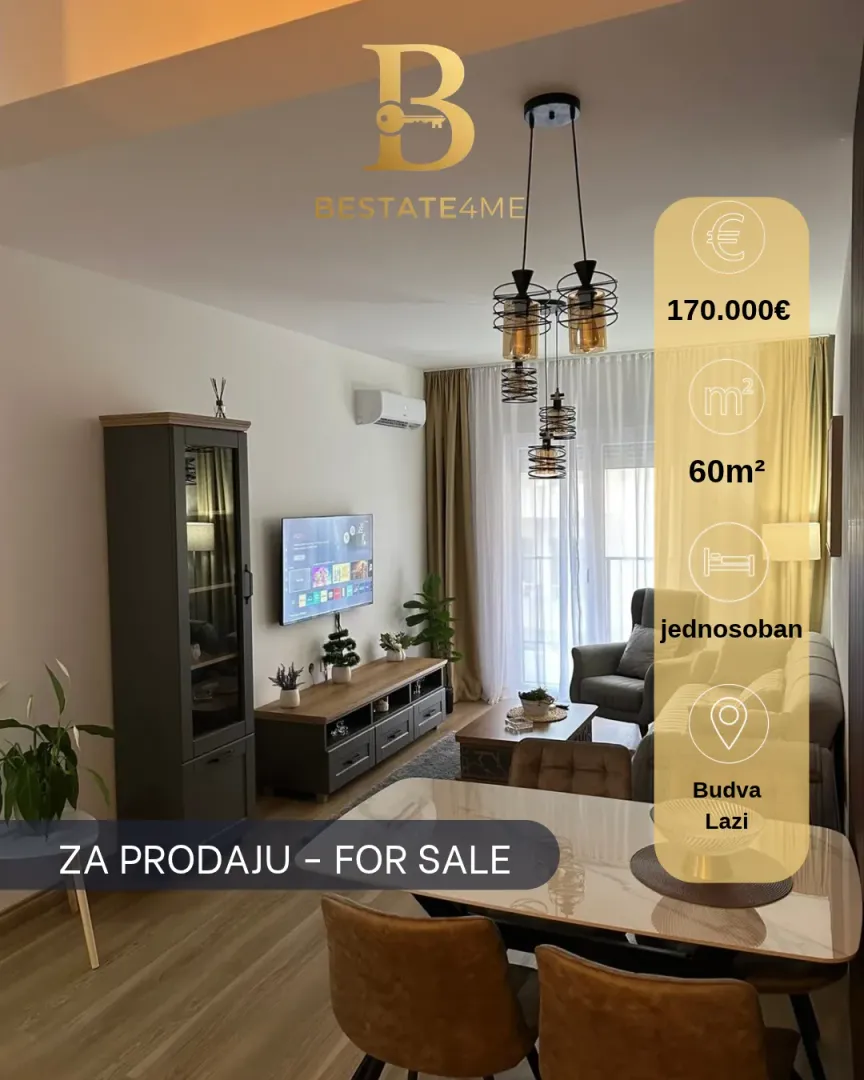 Living room with a dining area in an apartment.
