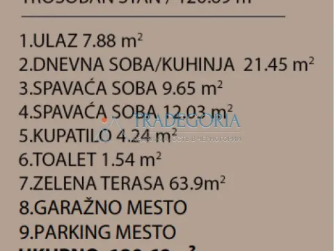 Prodaja, dvosoban stan, 104m², Dobrota, Kotor - image 8