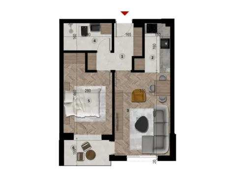 Sale, apartment, 44m², Šušanj, Bar - image 9