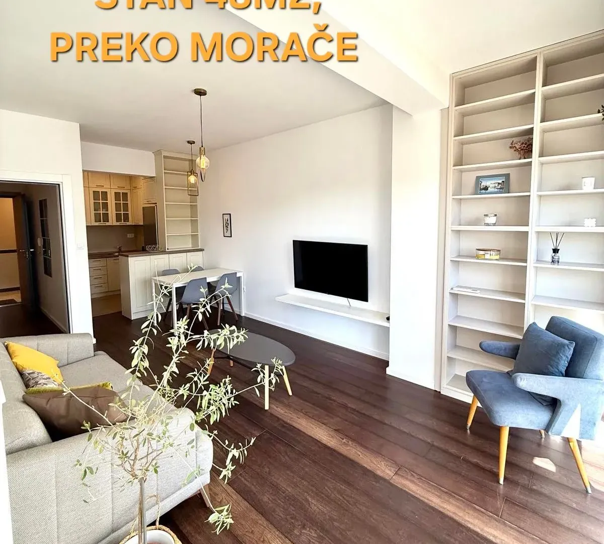 Rent, one bedroom apartment, 48m², Preko Morače, Podgorica