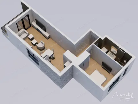 Prodaja, jednosoban stan, 47m², Kavač, Kotor - image 16