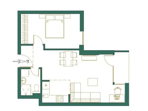 Prodaja, jednosoban stan, 46m², Centar, Kolašin - image 10