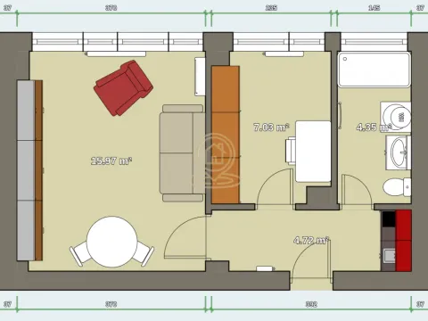 Izdavanje, jednosoban stan, 33m², Stari Grad, Beograd - image 13