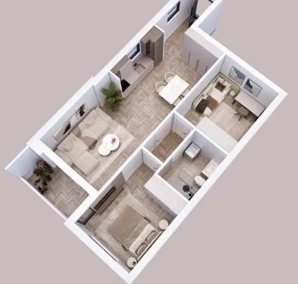 Prodaja, dvosoban stan, 61m², Palilula, Niš