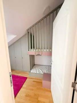 Children's bedroom with bunk beds and built-in wardrobe. - image 4