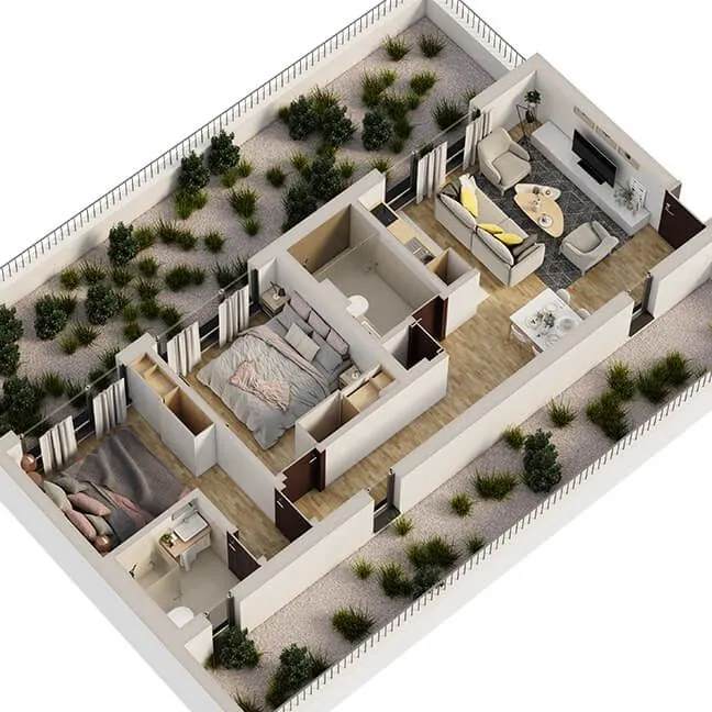 Prodaja, dvosoban stan, 101m², Zagorič, Podgorica