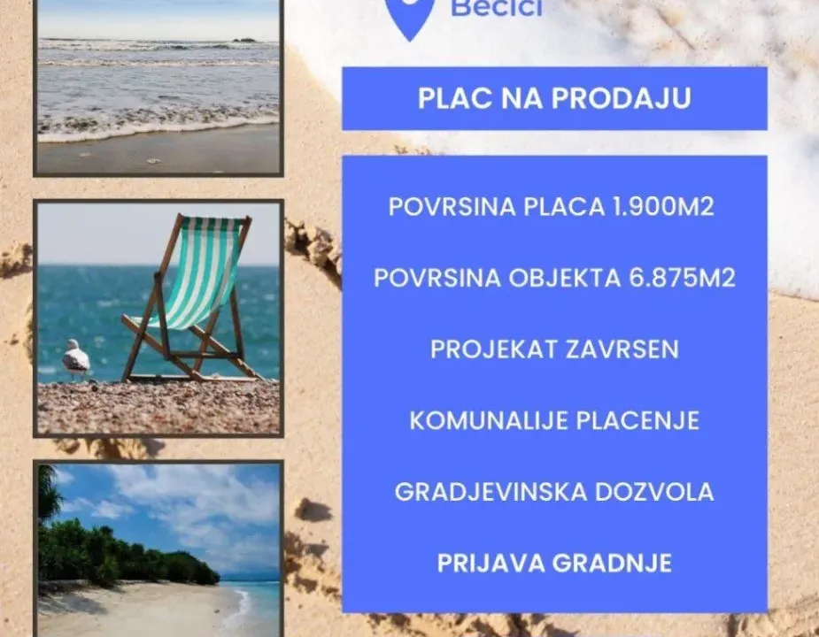 Sale, land lot, Bečići, Budva