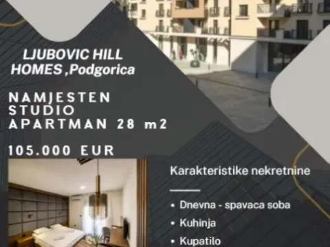 Prodaja, garsonjera, 28m², Ljubović, Podgorica - image 1