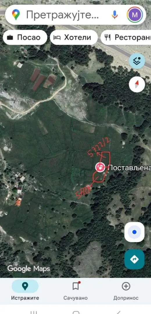 Sale, land lot, 1299m², Njeguši, Cetinje