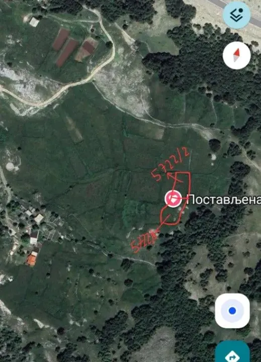 Prodaja, plac, 1299m², Njeguši, Cetinje