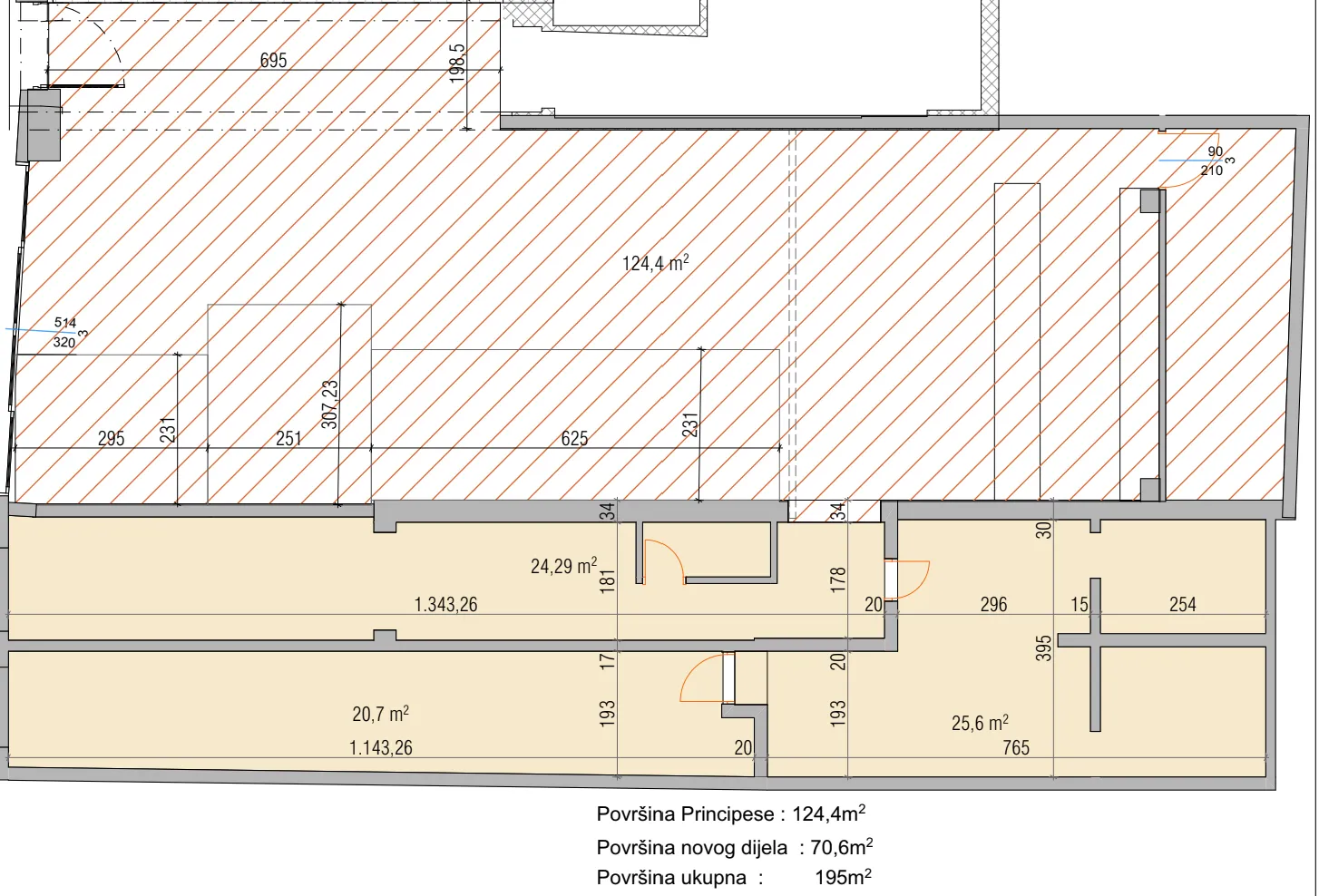 Architectural floor plan with dimensions and room square footage.