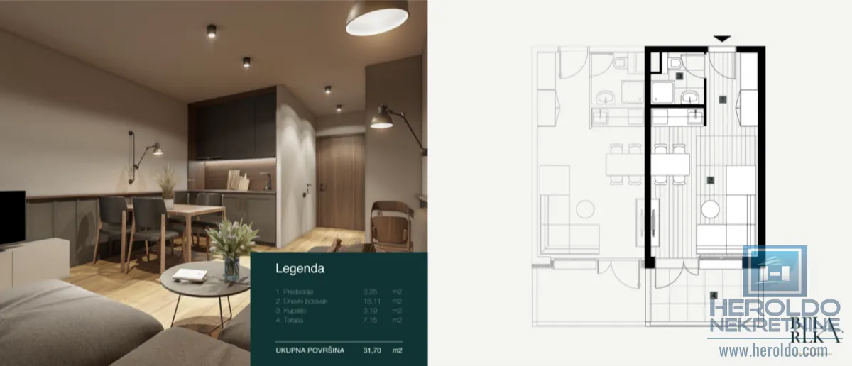 Prodaja, jednosoban stan, 31m², Brzeće, Kopaonik