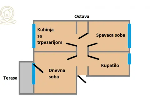 Prodaja, dvosoban stan, 48m², Podbara, Novi Sad Sve Podlokacije - image 16