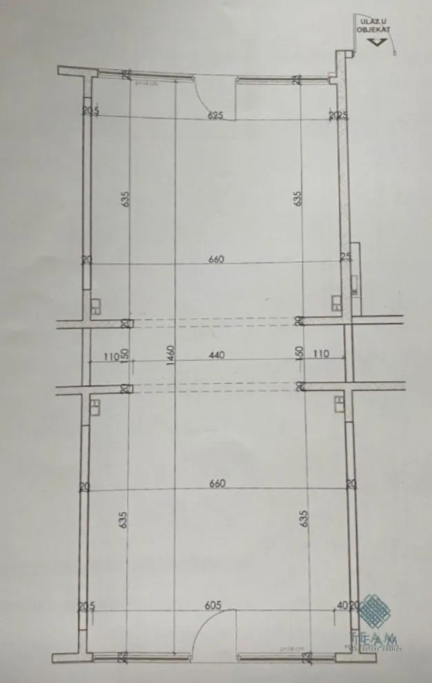 Architectural floor plan with room dimensions.