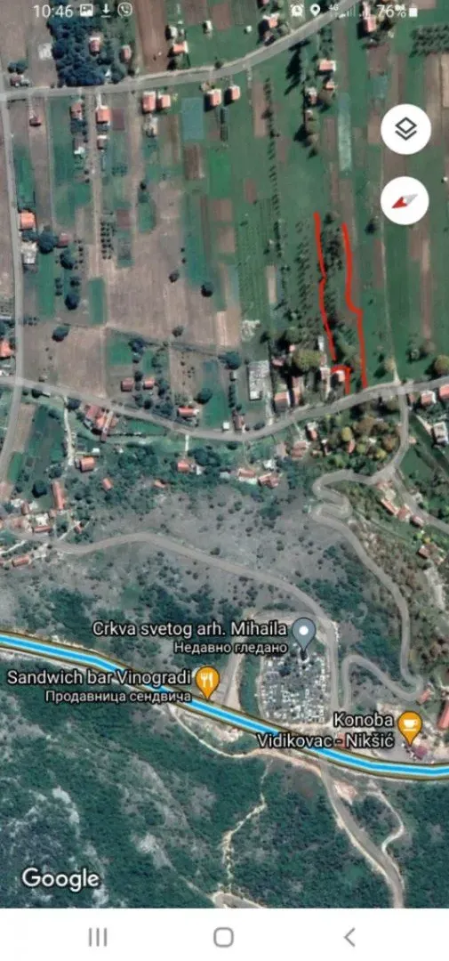Prodaja, plac, 868m², Miločani, Nikšić