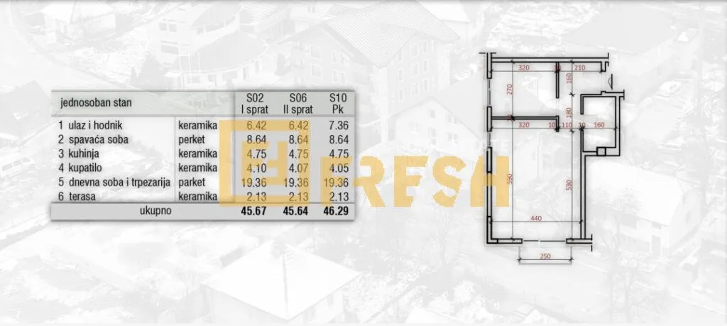 Sale, apartment, 46m², Kolašin, Crna Gora