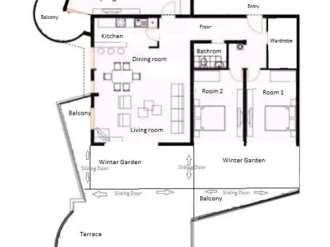 Sale, four bedroom apartment, 170m², Dobre Vode, Bar - image 11