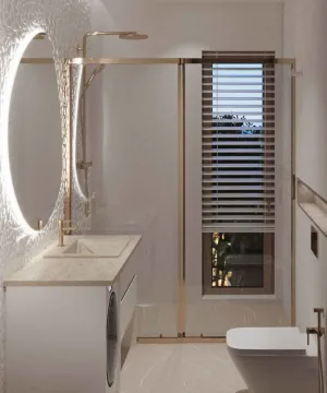 Moderne kupatilo sa tuš kabinom, umivaonikom i wc šoljom. - image 14