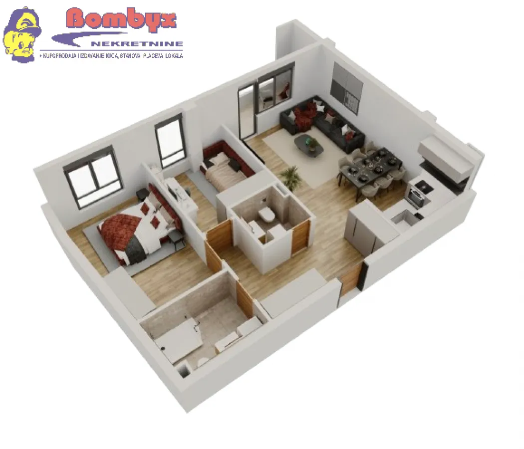 Prodaja, trosoban stan, 74m², Salajka, Novi Sad Sve Podlokacije