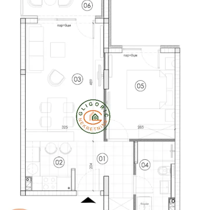 Prodaja, dvosoban stan, 43m², Surčin, Beograd