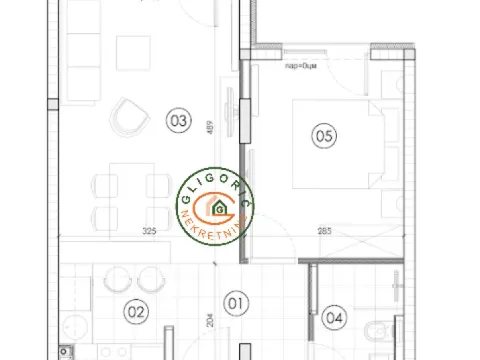 Sale, two bedroom apartment, 43m², Surčin, Beograd