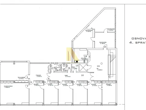 Izdavanje, poslovni prostor, 310m², Centar, Novi Sad