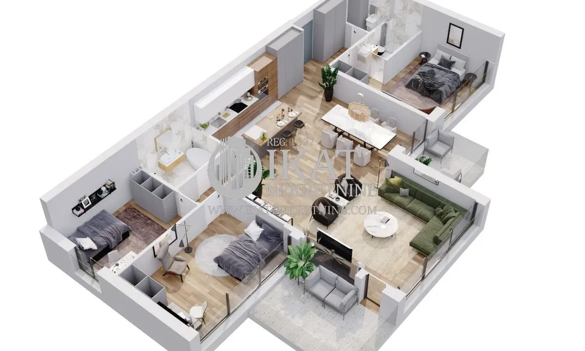 Prodaja, četvorosoban stan, 147m², Vračar Hram, Vračar Sve Podlokacije