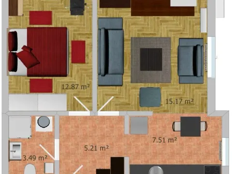 Izdavanje, dvosoban stan, 45m², Zvezdara Sve Podlokacije, Beograd - image 14