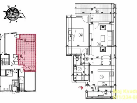 Sale, two bedroom apartment, 57m², Južni Bulevar, Vračar Sve Podlokacije - image 13