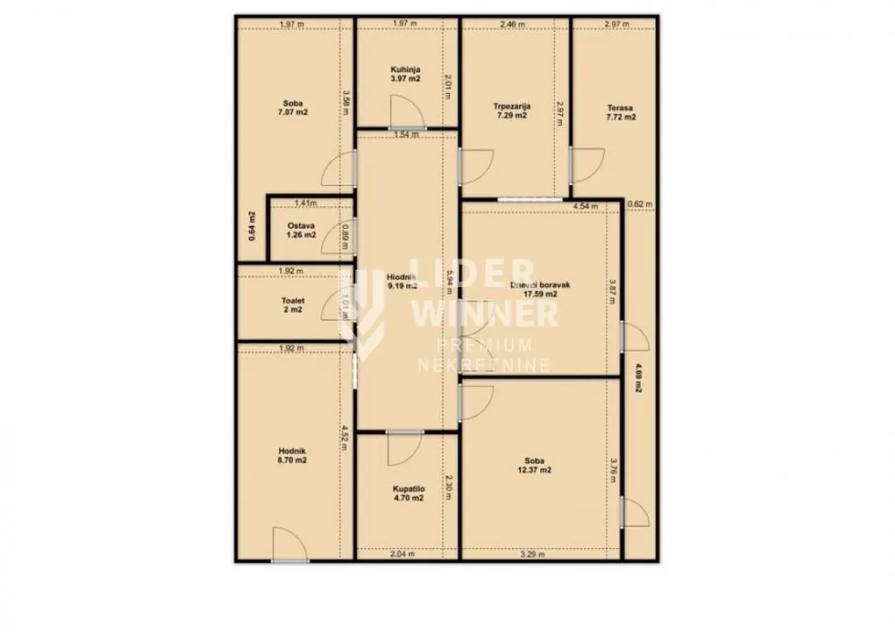 Prodaja, trosoban stan, 69m², Čukarica, Beograd