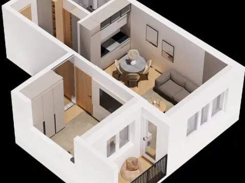 Prodaja, jednosoban stan, 39m², Srebrno jezero, Veliko Gradište - image 9