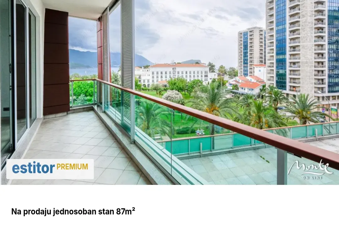 Prodaja, jednosoban stan, 87m², Budva, Crna Gora