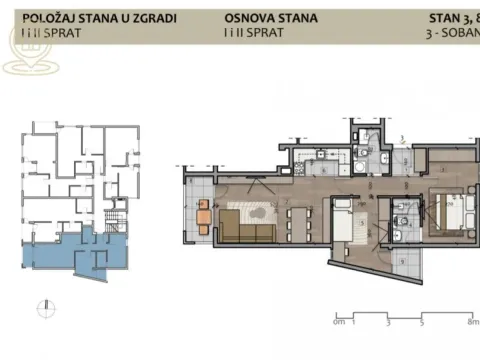 Prodaja, trosoban stan, 64m², Medijana, Niš - image 2