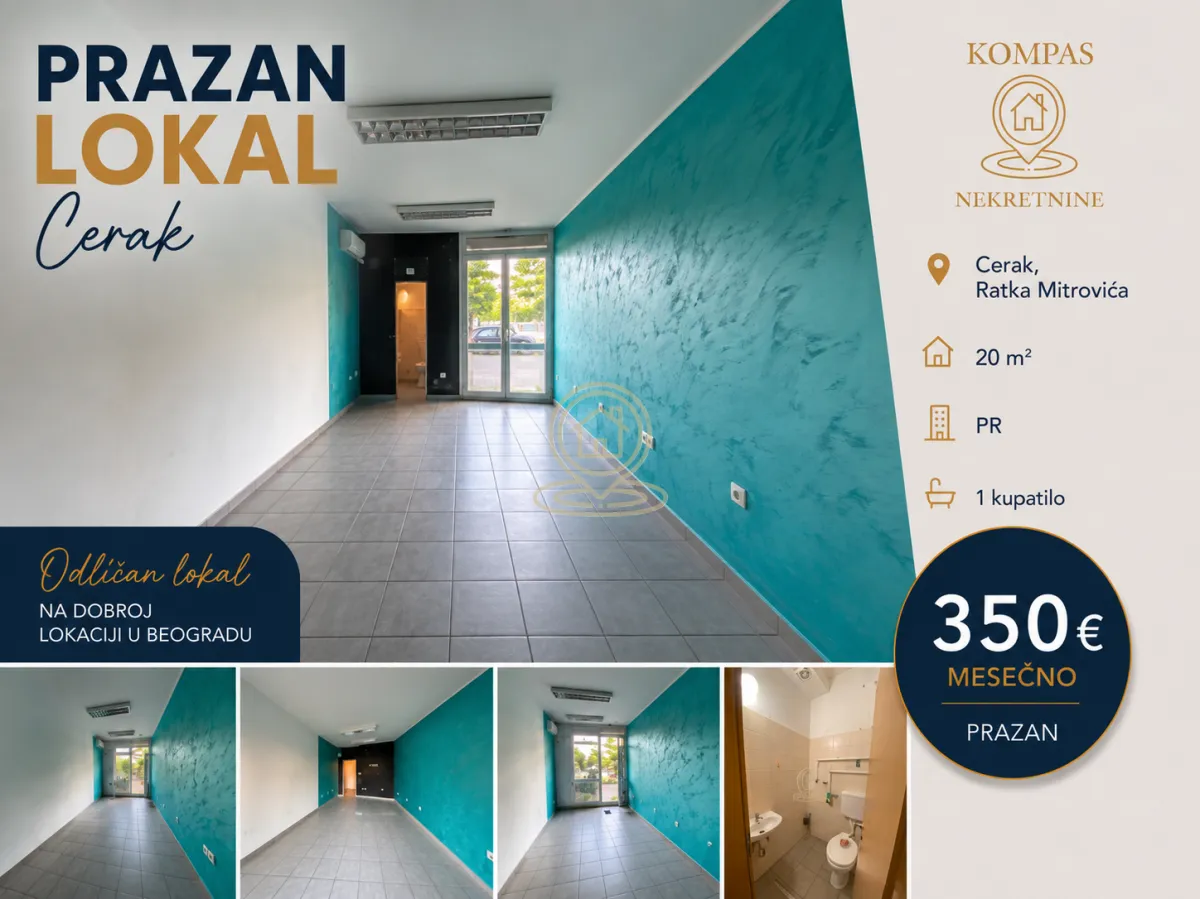 Rent, office space, 20m², Čukarica, Beograd