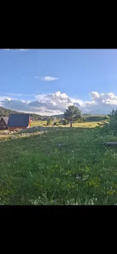 Pogled na zelenu livadu i okolne kuće u prirodi. - image 7