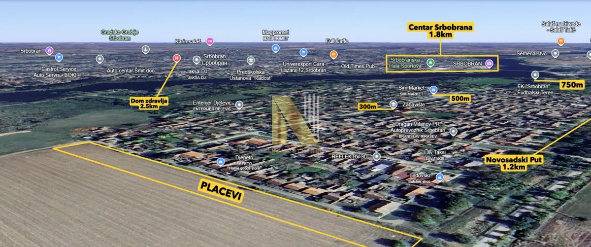 Prodaja, plac, 740m², Srbobran, Novi Sad