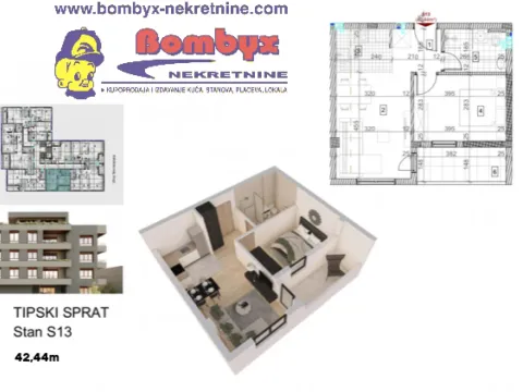 Prodaja, dvosoban stan, 42m², Sremska Kamenica, Petrovaradin - image 4