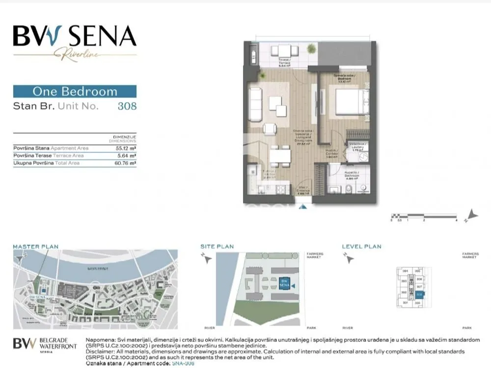 Prodaja, dvosoban stan, 62m², Savski Venac, Beograd