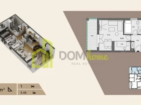 Prodaja, dvosoban stan, 52m², Seljanovo, Tivat - image 4
