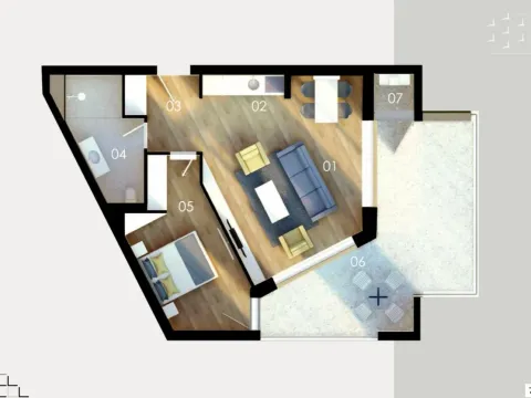 Prodaja, stan, 51m², Budva, Crna Gora - image 5