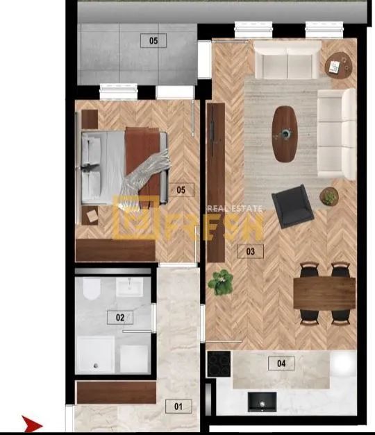 Prodaja, stan, 54m², Zabjelo, Podgorica