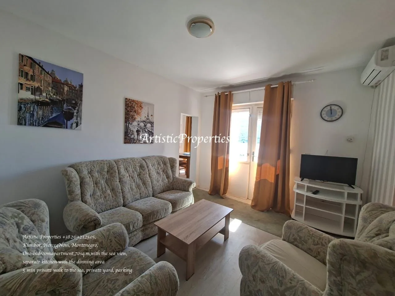 Izdavanje, jednosoban stan, 70m², Kumbor, Herceg Novi