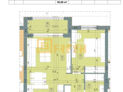 Sale, one bedroom apartment, 56m², Ostalo, Podgorica - image 2